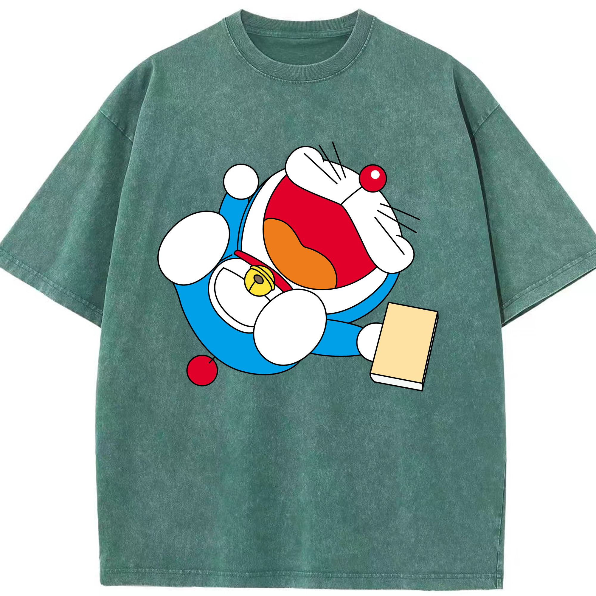 （画像用） ドラえもん Doraemon 綿100% ヴィンテージ風 半袖Tシャツ（フロントプリント）